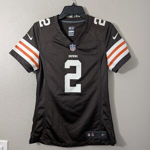 NFL Women's CLEVELAND Browns Brown and Orange Football Jersey